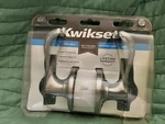 Kwikset 93001-518 Hall & Closet Passage Lever Set, Satin Nickel. Fixed Price $11.02.