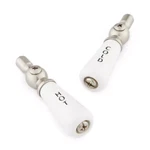 Signature Hardware - Small Porcelain Lever Handles Pair Of 2 Chrome. Fixed Price $30.00.