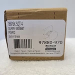 Kwikset Dummy Knobset Pismo 97880-970 Satin Brass Made Taiwan. Fixed Price $9.02.