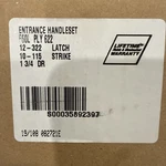 Schlage Plymouth Matte Black Exterior Entrance Handleset Deadbolt. Fixed Price $69.00.