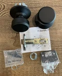 New Schlage Plymouth Passage Doorknob Hall & Closet Fixture F10PLY622. Fixed Price $19.99.