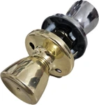 Kwikset Titan Us 3X26 Brass Chrome Privacy Bed And Bath Bel Air Knob Lockset. Fixed Price $26.99.