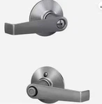 Schlage F40 626 Latatude Privacy Door Lock Satin Chrome X Full Lip Strike. Fixed Price $24.99.