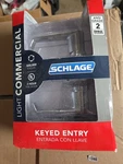 Schlage Satin Chrome Light Commercial Keyed Entry Door Handle. Fixed Price $29.99.