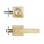 Ncsen Front Door Locksets With Deadbolt,heavy Duty Satin Brass Handles,s.... Fixed Price $77.81.
