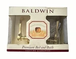 Baldwin Interior Latchset Polished Brass 95455-030-PRIV Wave Knob. Fixed Price $150.00.