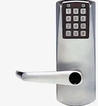 Cylindrical Kaba E-plex 2000 Push Button Lock Entry, Satin Chrome, Used Like New. Fixed Price $130.26.