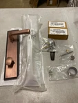 Aurick 479125 Left Handed Brass Entry Lever 2-3/8" Backset, Bronze. Fixed Price $284.99.