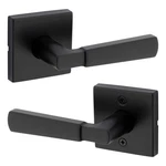 Kwikset Perth Matte Black Reversible Square Straight Bed/bath Door Handle. Fixed Price $15.00.
