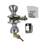 Kwikset Tylo Entry Keyed Door Knob Lock 400T 26D Satin Chrome 94002-829. Fixed Price $14.36.