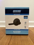 Schlage Latitude Matte Black Privacy Bed/bath Door Handle F40 622. Fixed Price $29.99.