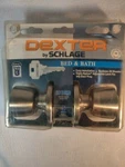 Dexter By Schlage Bed And Bath Door Knob Set - New. Fixed Price $11.00.