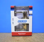 Schlage Flair Keyed Entry Door Lever Handle Lock Bright Brass F51 505. Fixed Price $34.00.