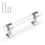 15 Pack Orger Kitchen Cabinet Handles Silver Chrome Pulls Clear Acryl.... Fixed Price $26.87.