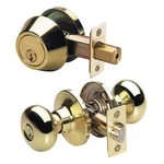Master BCC0603KA4S Knob Lockset, Biscuit Style, Polished Brss. Fixed Price $42.99.