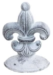 Lulu Decor, Cast Iron Fleur Lis Door Stop, 2 Lbs, Stopper (antique Wh.... Fixed Price $35.83.