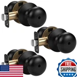 Knobwell 3 Pack Privacy Door Bathroom Bedroom Lock Matte Black. Fixed Price $68.59.