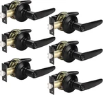 6 Pack Black Privacy Door Handles For Bathroom & Bedroom Interiors. Fixed Price $123.99.