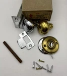 Vintage Penn DT6279-1 Tubular Latch Set Knob Hardware Silver & Gold Read. Fixed Price $19.95.