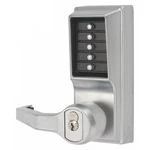 Simplex LL1021S26D41 Mechanical Push Button Lockset, Satin Chrome, 1-3/8". Fixed Price $611.99.