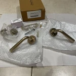Ashley Norton Door Passage Lever Rose Joan Natural Bronze Q-NB.RS.480.12.R. Fixed Price $87.99.