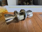 Vintage Weslock Privacy Antique Brass And Polished Chrome Finish Two Color. Fixed Price $32.00.