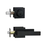 Matt Black Front Door Lockset, Exterior With Deadbolt, H.... Fixed Price $40.05.
