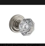 Baldwin FDCRYTRR150 Satin Nickel Full Dummy Crystal Knob With Round Rose. Fixed Price $125.00.