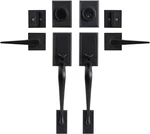 Double Front Door Handle Matte Black Lock Keyed Dummy Set. Fixed Price $81.86.