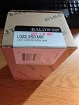 Baldwin L022.150.MR Pair Of Estate Levers Minus Rosettes, Satin Nickel. Fixed Price $140.00.