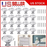 Clear Crystal Cabinet Drawer Door Knobs Glass Diamond Cupboard Handle Pull. Fixed Price $10.55.