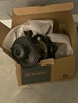 Schlage F51-GEO-CAM Georgian Keyed Entry Panic Proof Door Knob Bronze. Fixed Price $35.99.