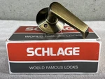 Nwt Vintage Schlage Door Lever F10N 00 609 Passage Latch Light Bronze. Fixed Price $39.96.