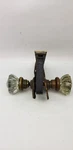 Vintage Antique Crystal Glass Door Knob And Lock Set, Home Decor Key. Fixed Price $32.50.