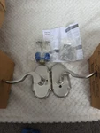 Emtek Assa Abloy 8208 Cortina Privacy Set. 3/8 Us 15 Satin Nickel Rh. Fixed Price $45.00.