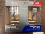 5366687 Ace Wave Lever Satin Nickel Privacy Lockset 1-3/4 In.. Fixed Price $25.00.