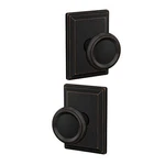 Schlage FC21OFM716GDV Custom Offerman Passage & Privacy Door Knob Set With Gran. Fixed Price $103.62.