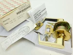 New Box! Yale AU5301L Brass Strike Lever Handle Interior Door Knob Pull Es. Fixed Price $25.49.