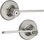 Kwikset Ladera Privacy Bed/bath Bathroom Door Lock Lever Handle Satin Nickel. Fixed Price $22.78.