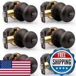 Probrico Privacy Door Knobs Interior 6 Pack Oil Rubbed Bronze Lock. Fixed Price $77.01.
