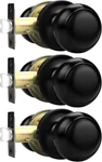 Probrico Hall/closet Door Knobs Matte Black Finish, Interior 3 Pack,. Fixed Price $62.76.