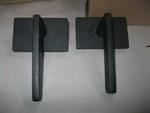 Emtek 5212HLOLHUS19 Modern Rectangular Rosette Privacy Lever Rh Flat Black. Fixed Price $24.99.