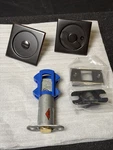 Emtek Square Tubular 2-1/2" Privacy Pocket Door Lock 2135US10B. Fixed Price $60.00.
