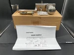 Elemake Interior Lever Type Door Handle Knob Silver Chrome New Open Box Complete. Fixed Price $15.00.