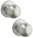 Kwikset Regina SK1000RG-26DV1 Satin Chrome Round Rose Passage Door Knob. Fixed Price $10.77.