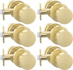 Goldenwarm Door Knobs Interior, Zinc Alloy Brushed Privacy 6 Pack. Fixed Price $69.99.