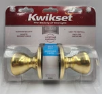 Kwikset Door Knob Bed Bath Polished Brass Finish Lockset Interior Hardware New. Fixed Price $14.20.