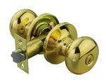 Ansi Grade 3 Polished Brass Gold Ball Knob Keyed Entry Door Lion Lock W/ Keys. Fixed Price $21.86.