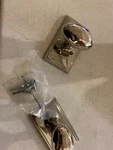 Emtek 8521EUS4 Dummy Egg Knob With Rectangular Rosette - Satin Brass. Fixed Price $125.99.