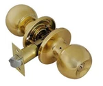 Shiny Brass Entry Door Knob Room Parts Passage Lockset Home Office. Fixed Price $19.99.